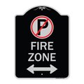 Signmission Fire Zone Heavy-Gauge Aluminum Architectural Sign, 24" x 18", BS-1824-23975 A-DES-BS-1824-23975